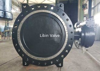 DN1000 Flange Connection Double Offset Butterfly Valve , Cast Iron Metal Seated Butterfly Valves