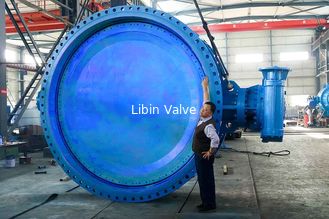 AWWA DN3000 High Performance Butterfly Valves , High Temperature Butterfly Valves